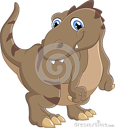 Cute dinosaur cartoon Stock Photo