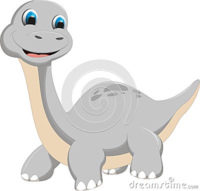 Cute dinosaur cartoon Vector Illustration