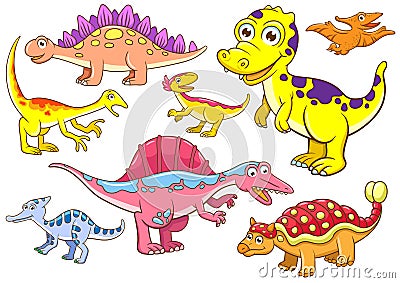 Cute dinosaurs Stock Photo