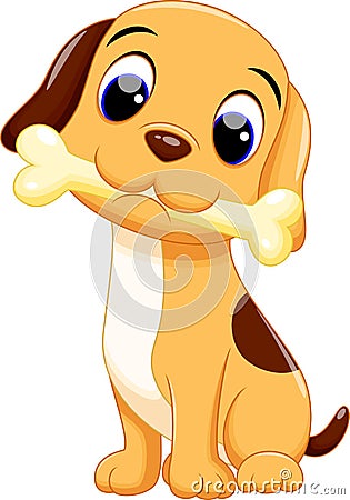 Cute dog cartoon Stock Photo