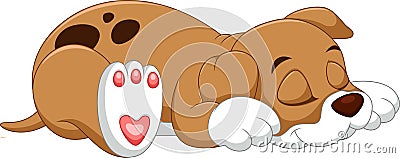 Cute dog cartoon Stock Photo