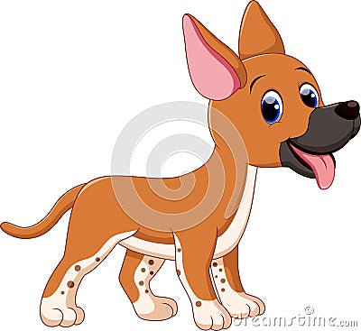 Cute dog cartoon Stock Photo