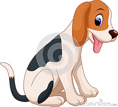 Cute dog cartoon Stock Photo