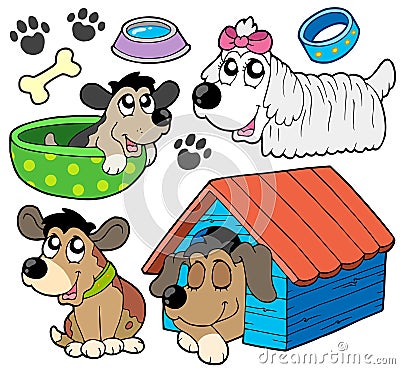 Cute dogs collection 2 Vector Illustration