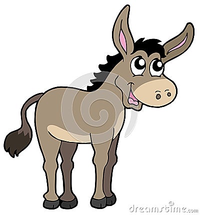 Cute donkey Vector Illustration