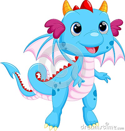 Cute dragon cartoon Stock Photo