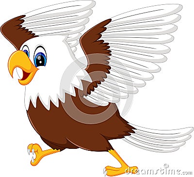 Cute eagle Vector Illustration