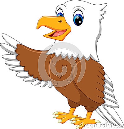 Cute eagle Vector Illustration