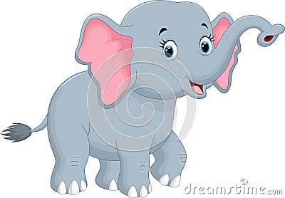 Cute elephant cartoon Stock Photo
