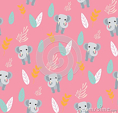 Cute Elephant Icon Stock Photo