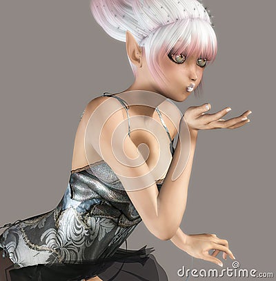 Cute Fairy Stock Photo