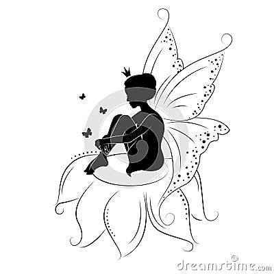 Cute Fairy. Vector Illustration