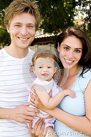 Cute family Stock Photo