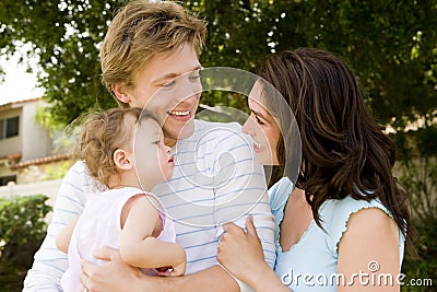 Cute family Stock Photo