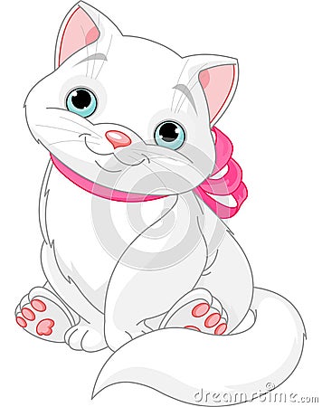 Cute fat cat Vector Illustration