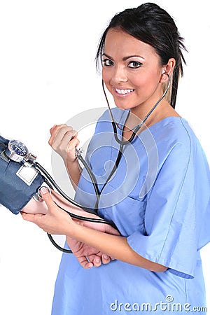 Cute Female Nurse, Doctor, Medical Worker Stock Photo