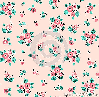 Cute Floral pattern. Vector Illustration