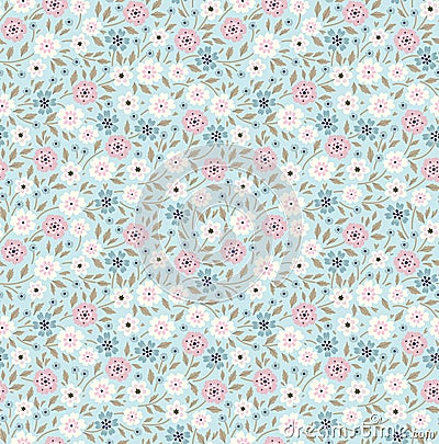 Cute Floral pattern. Vector Illustration