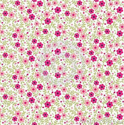 Cute Floral pattern. Vector Illustration