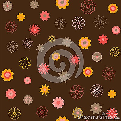 Cute Floral pattern in the small flower. Ditsy print . Motifs scattered random. Seamless texture. Elegant template for fash Stock Photo