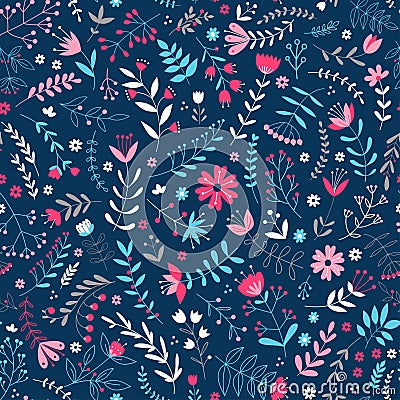 Cute Floral pattern. Stock Photo