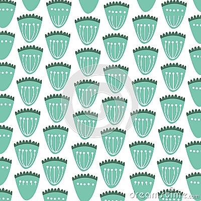 Cute flower pattern background Vector Illustration