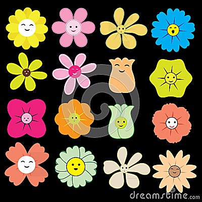 Cute flower vector Vector Illustration