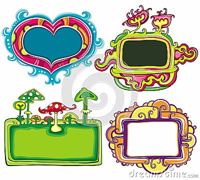 Cute frames Vector Illustration