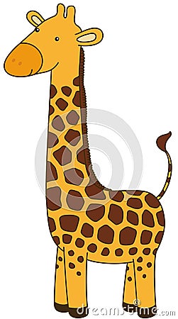 Cute Giraffe Vector Illustration