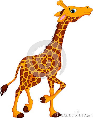Cute giraffe cartoon Cartoon Illustration