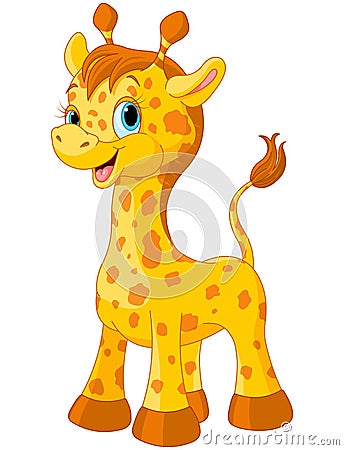 Cute giraffe Vector Illustration