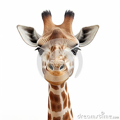 Cute Giraffe With Photorealistic Detail In Hugh Kretschmer Style Stock Photo