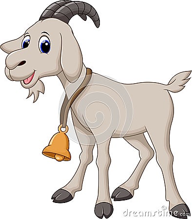 Cute goat cartoon Stock Photo