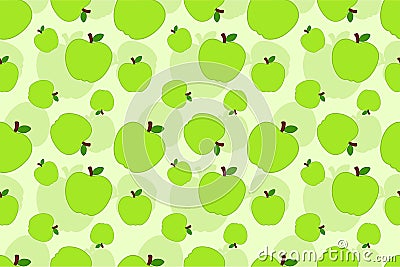Apple seamless pattern background by Pitripiter Vector Illustration