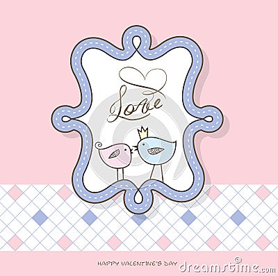 Cute greeting card Vector Illustration