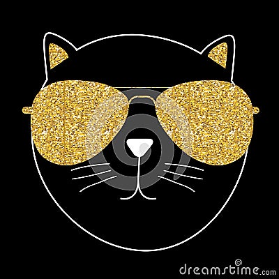 Cute Handdrawn Cat Vector Illustration Vector Illustration