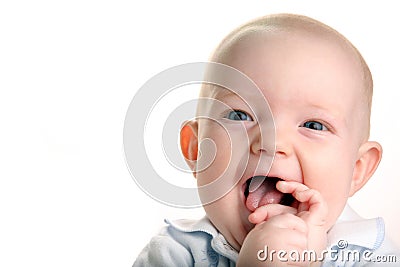 Cute happy baby Stock Photo