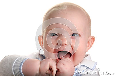 Cute happy baby Stock Photo