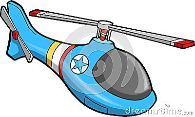 Cute Helicopter Vector Illustration Vector Illustration