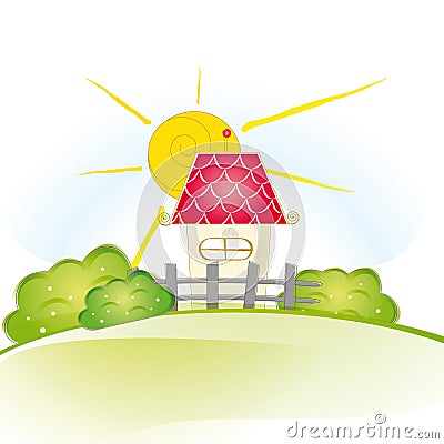 Cute house Stock Photo