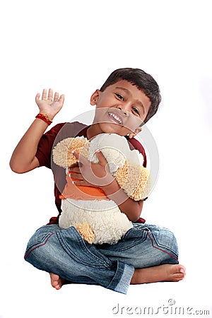 Cute Indian Boy Stock Photo