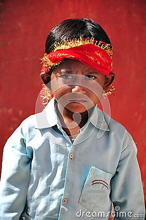 Cute indian child Stock Photo