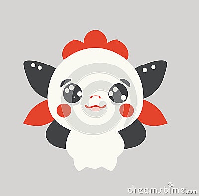 Cute japanese character vector Vector Illustration