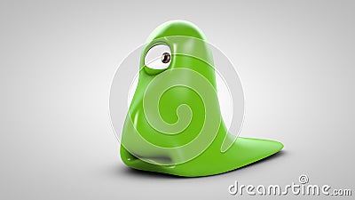 Cute Jelly Monster Stock Photo