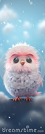 cute kawaii owl baby vertical extra Stock Photo