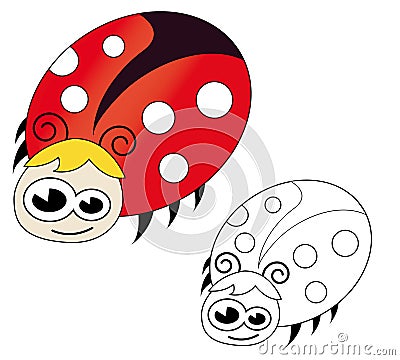 Cute ladybug Stock Photo