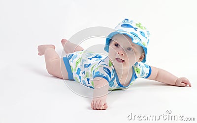 Cute little baby boy Stock Photo