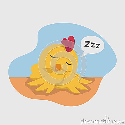 Cute Chick Illustration Vector Illustration