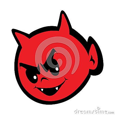 Cute little devil eps illustration Cartoon Illustration