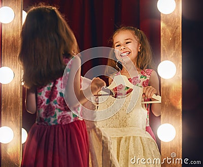 Cute little fashionista Stock Photo